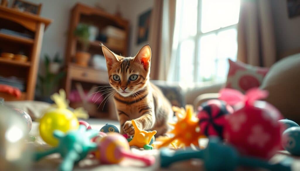 Bengal Katze Spielzeug und Beschäftigung
