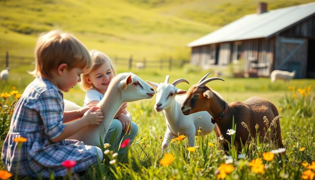 Kinder lernen Ziegenhaltung Kinder lernen Ziegenhaltung