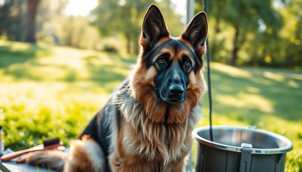 Schäferhund Pflege und Aktivität