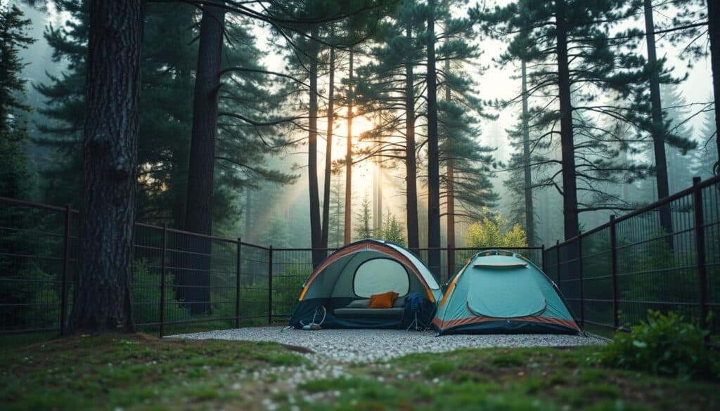 Hundezaun Camping