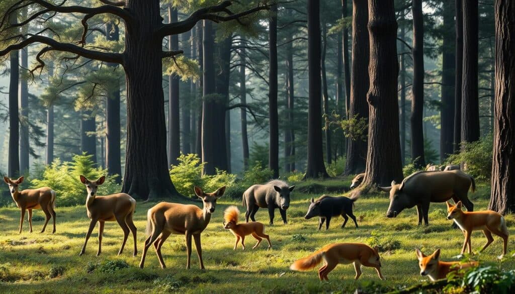 Tiere des Waldes