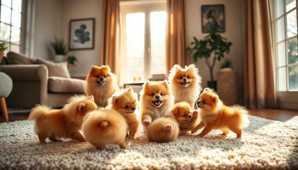 pomeranian zwergspitz Familie