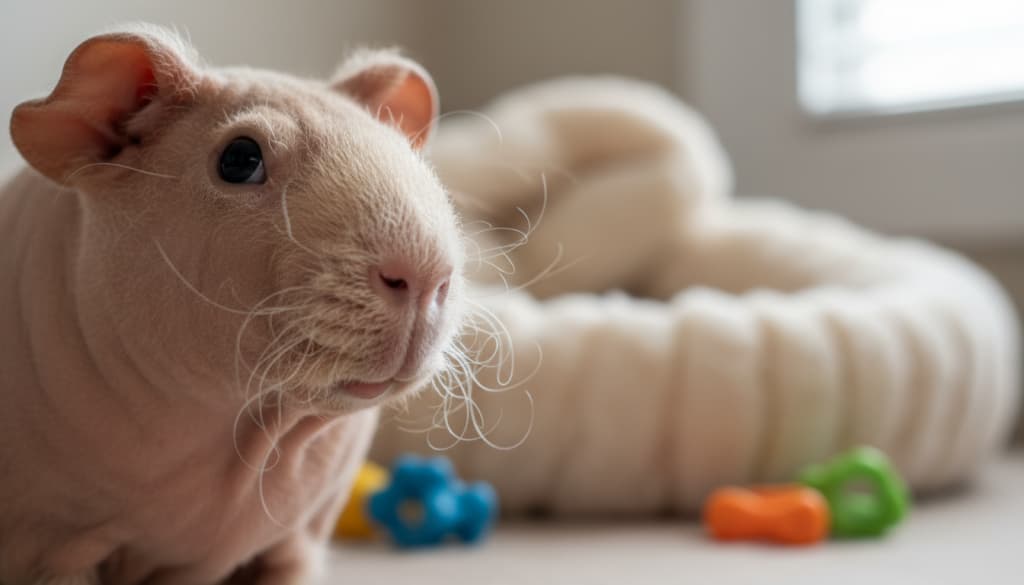 Haut und Tasthaare haarloser Meerschweinchen Haut und Tasthaare haarloser Meerschweinchen