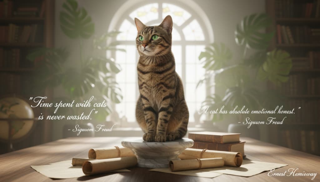 Zitate großer Persönlichkeiten über Katzen Zitate großer Persönlichkeiten über Katzen