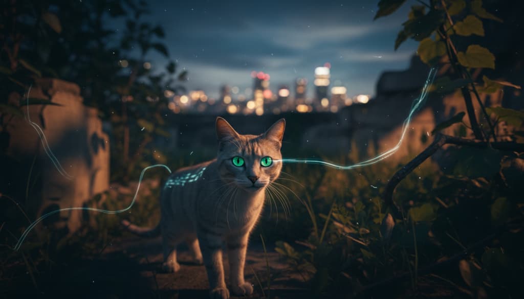 Sehvermögen und Nachtsicht bei Katzen