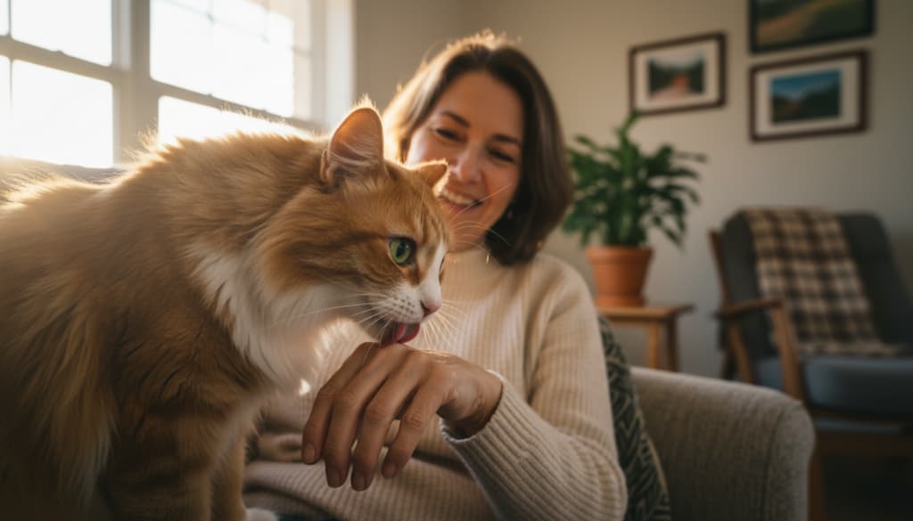 Warum leckt meine Katze mich ab