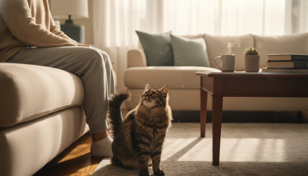 Katze folgt mir überall hin