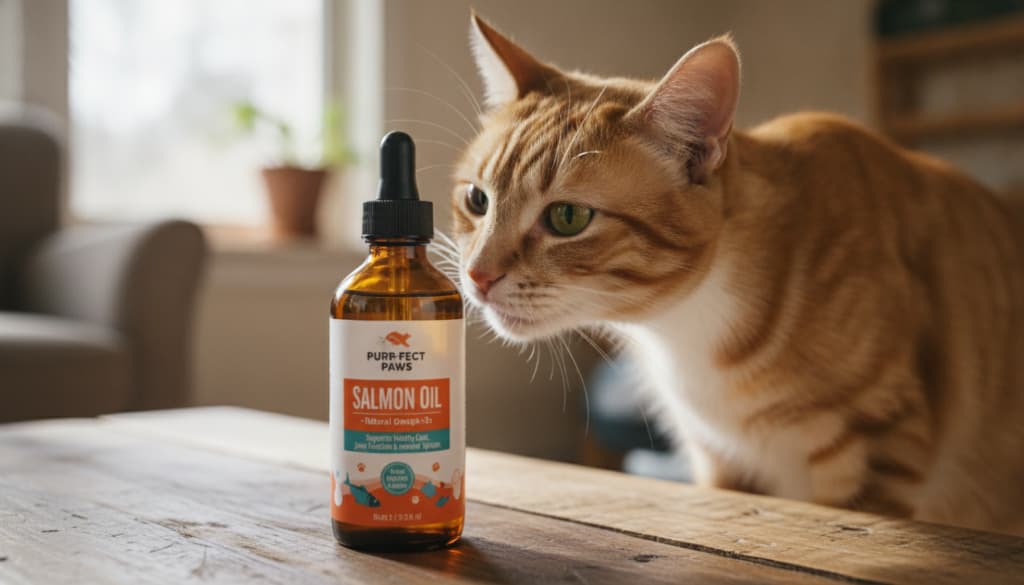 Lachsöl Katze