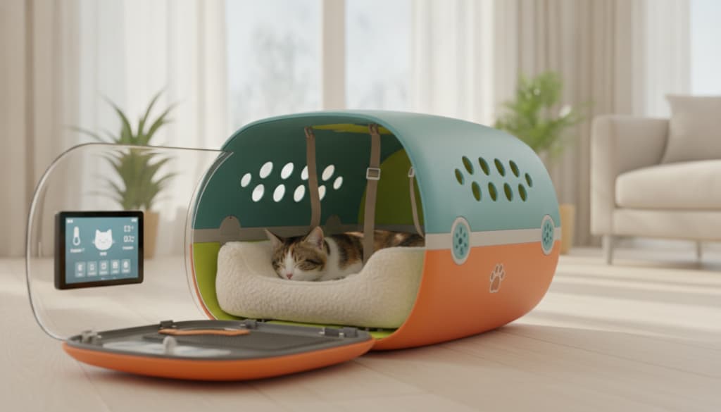 Moderne Katzentransportbox mit innovativen Funktionen Moderne Katzentransportbox mit innovativen Funktionen