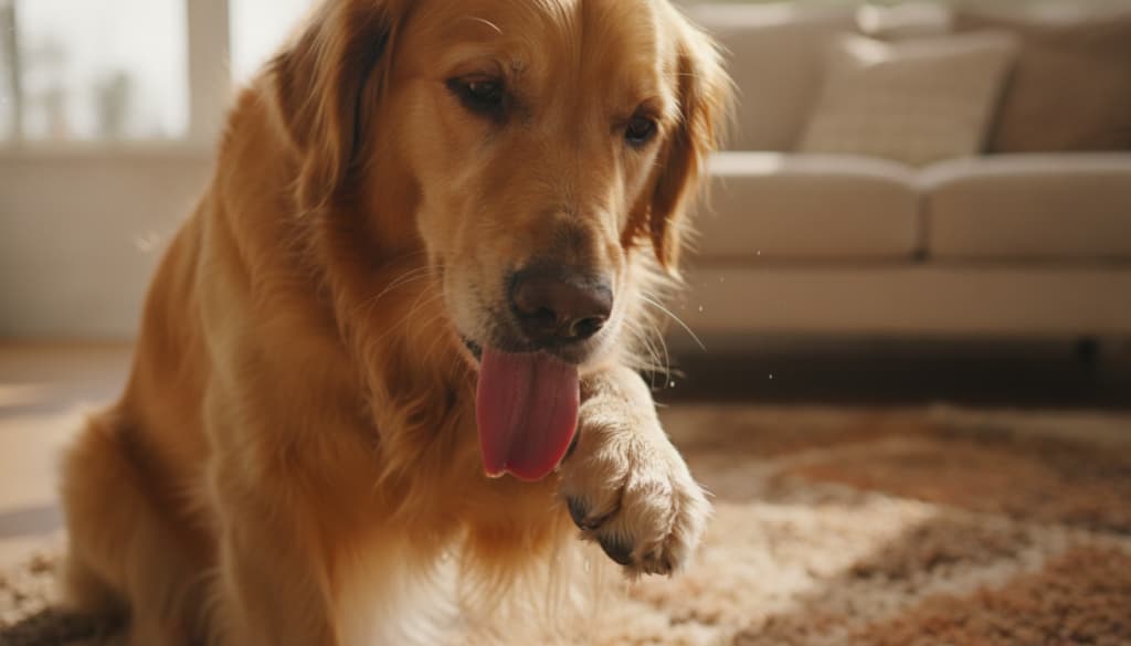 Hund leckt Pfoten Hausmittel