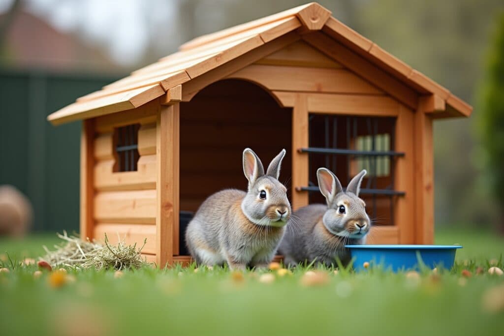 kaninchen draußen halten-Titel
