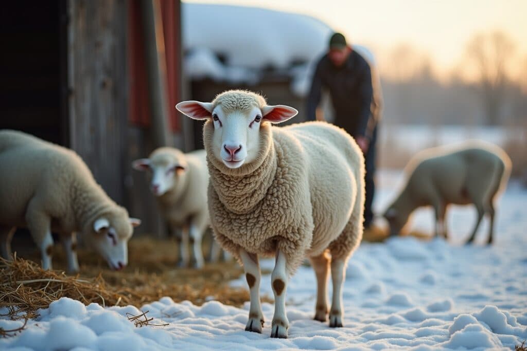 schafe im winter-Titel