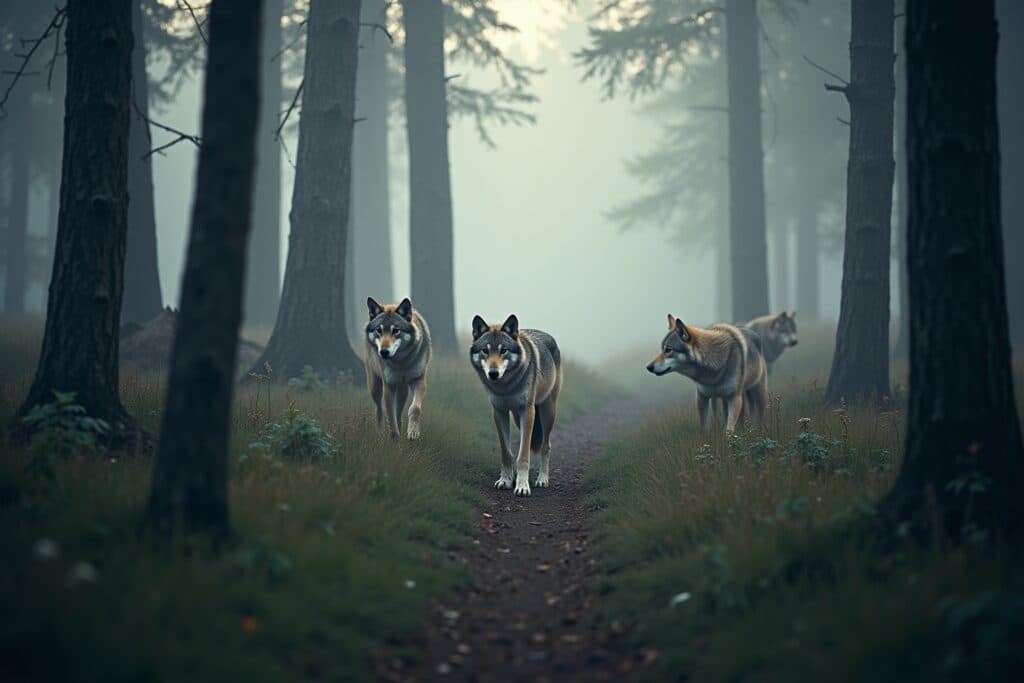 wölfe im wald-Titel