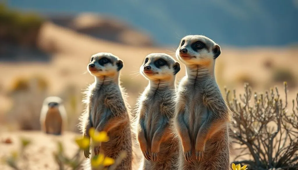 Erdmännchen Schutz in freier Wildbahn