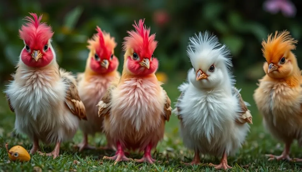 Federfüßige Zwerghühner Farbvariationen Federfüßige Zwerghühner Farbvariationen