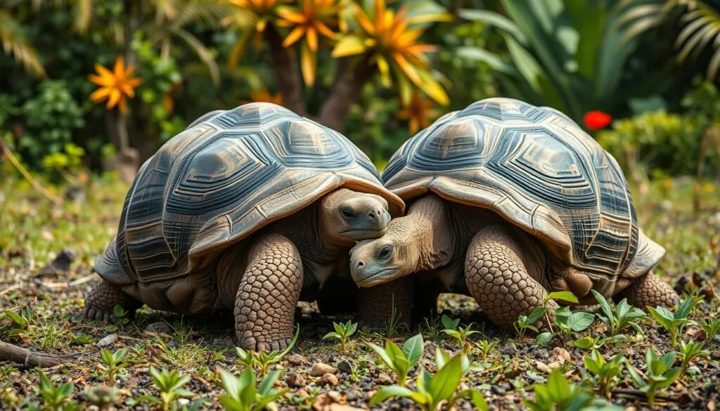 Galapagos-Schildkröten Fortpflanzung