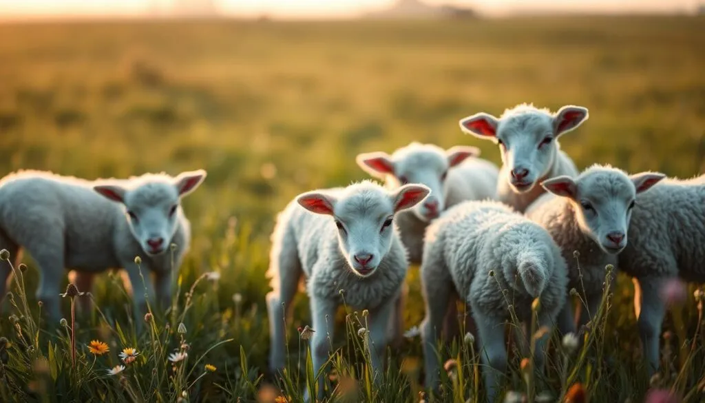 Heidschnucken Schafe Lämmer