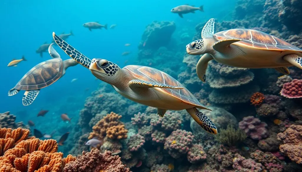 Meeresschildkröten Arten