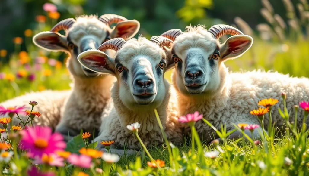 Soay Schafe als Haustiere