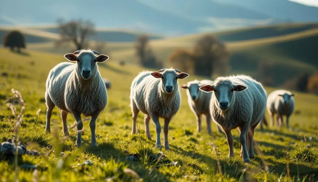 Soay Schafe in der Landwirtschaft