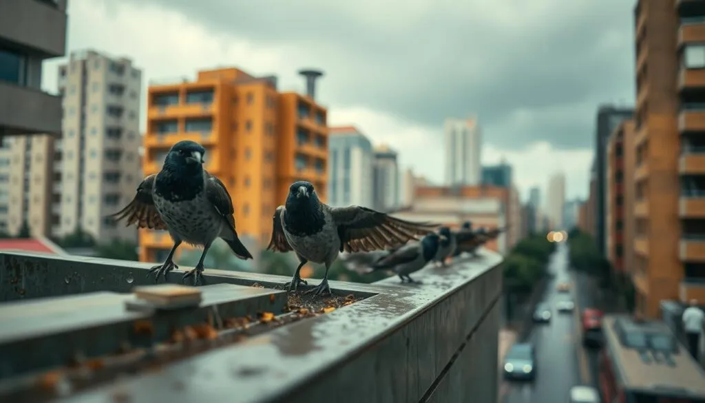 Vögel Sturmsicherheit in städtischen Gebieten