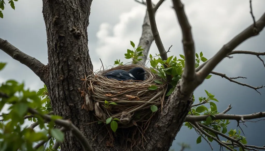 Vogelnest Sturmschutz
