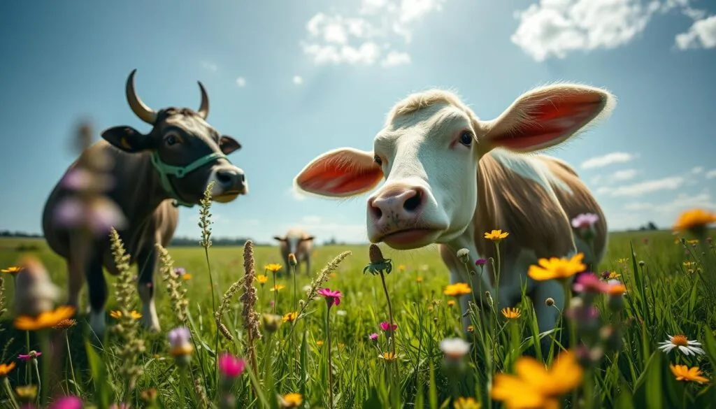 Ziegenfütterung Erzgebirgsziege