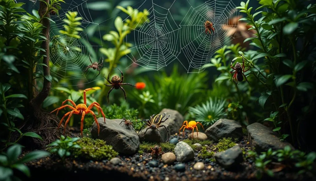 Exotische Spinnen Terrarium