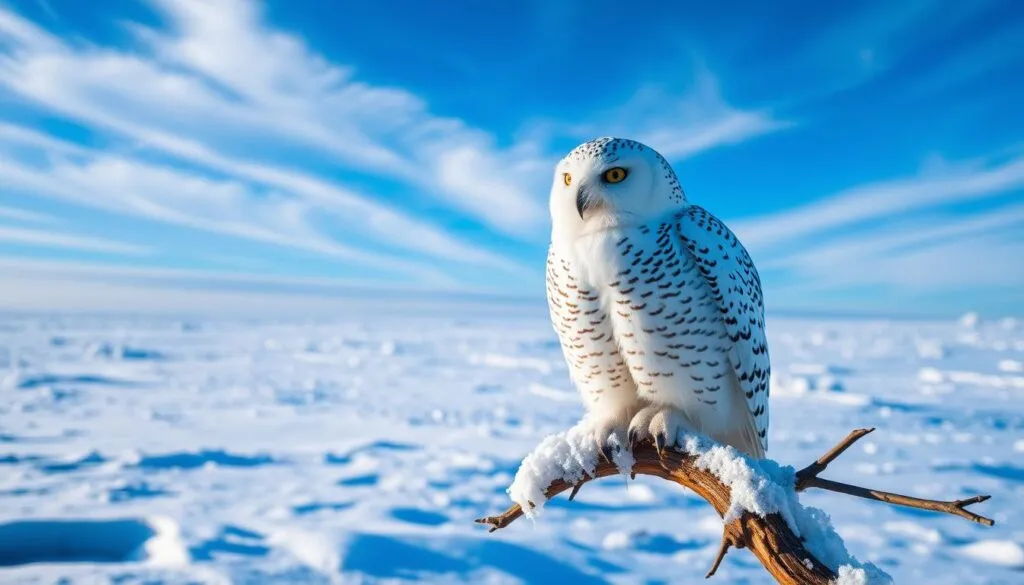 Schneeeule im arktischen Ökosystem
