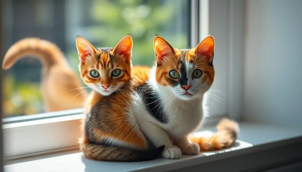 dreifarbige Katze