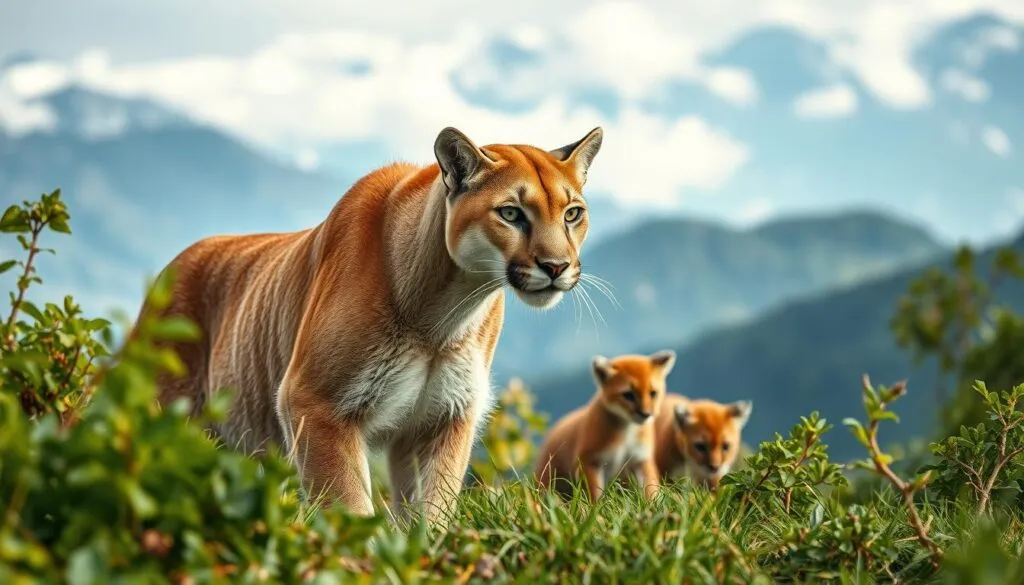 Bedrohte Puma Population