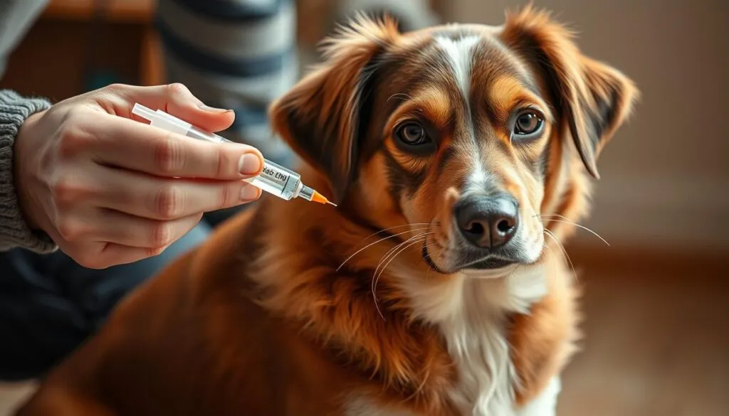 Wurmkur Anwendung bei Hunden