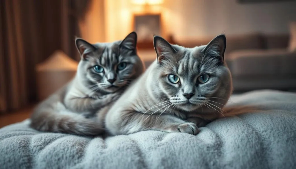 Gesundheitspflege für graue Katzen
