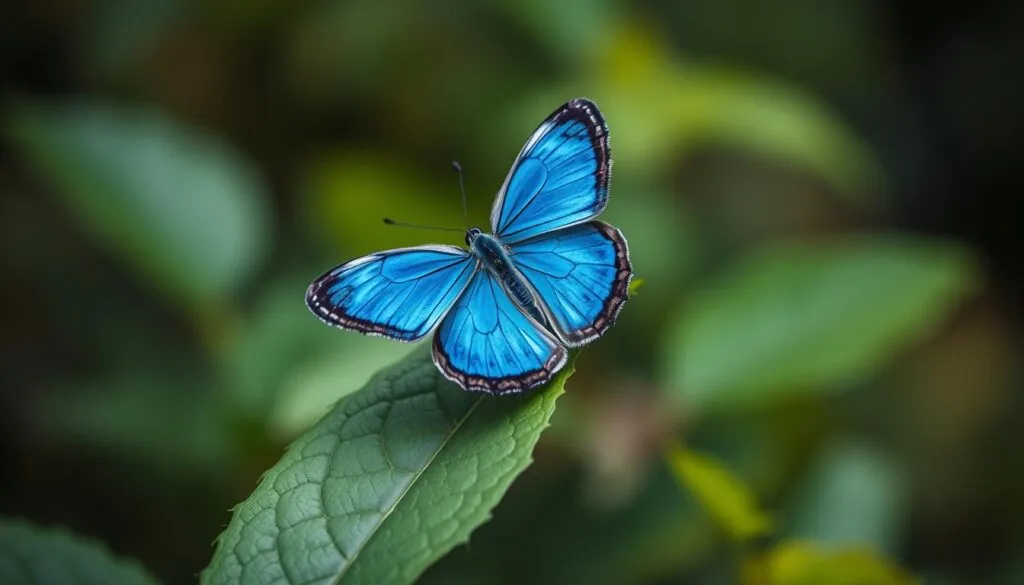 Blauer Schmetterling