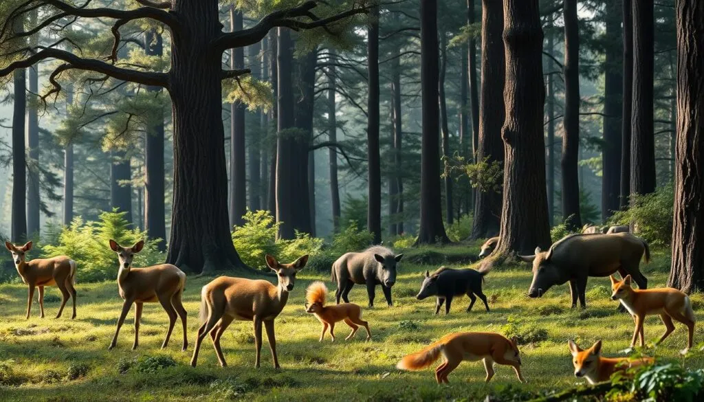 Tiere des Waldes
