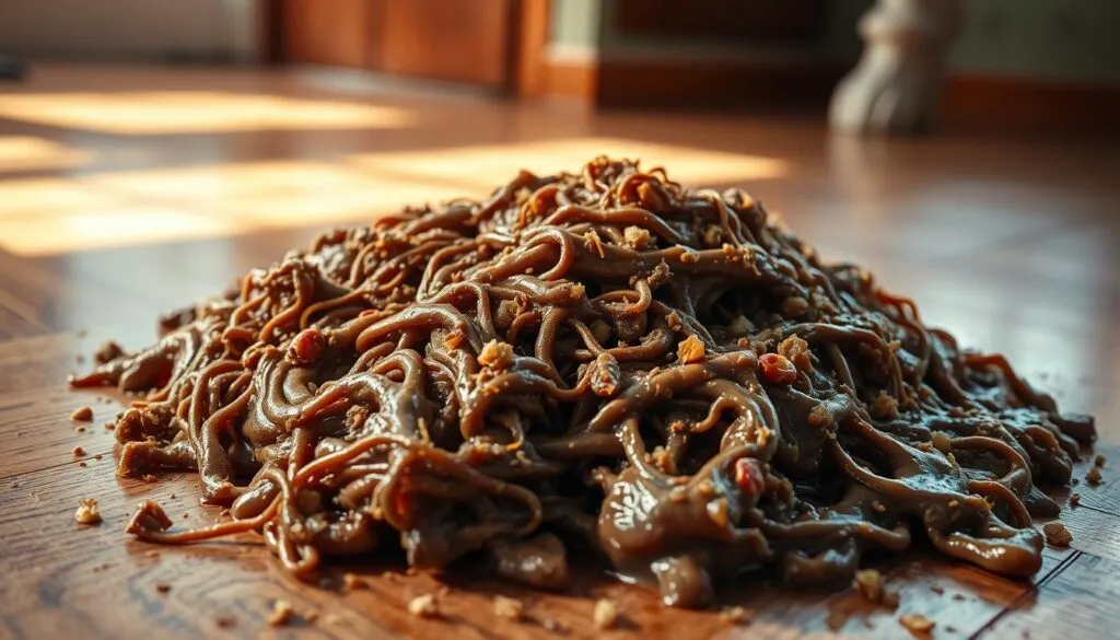 Schleimiger Kot Hund