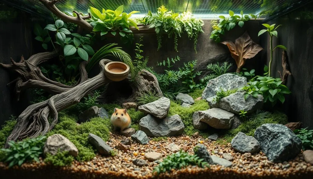 naturnahes Hamstergehege Einrichtung