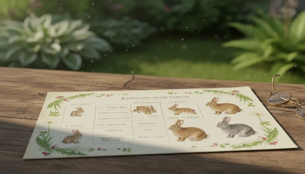 Kaninchen Alter Tabelle