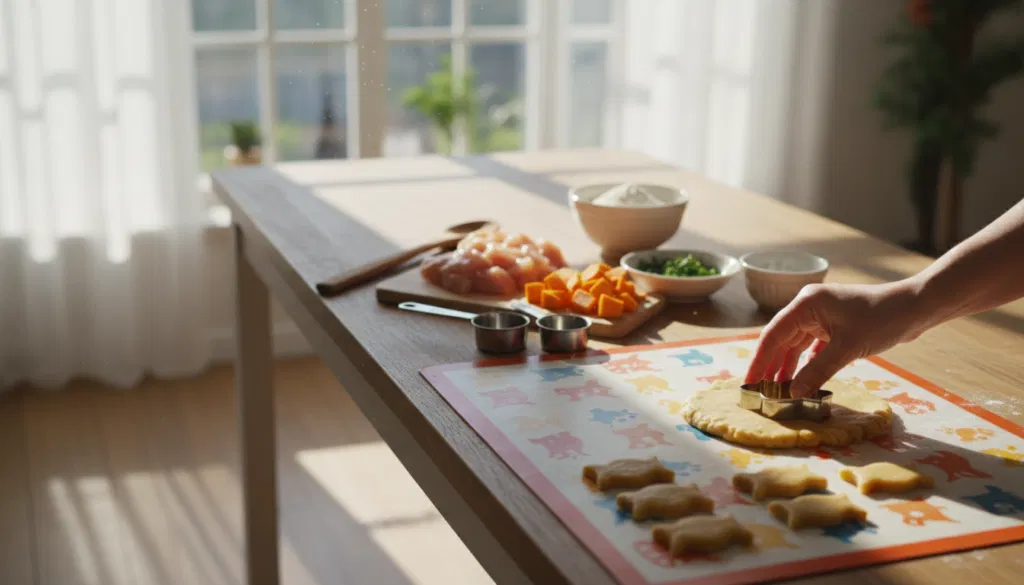 Katzenleckerli selber machen Backmatte