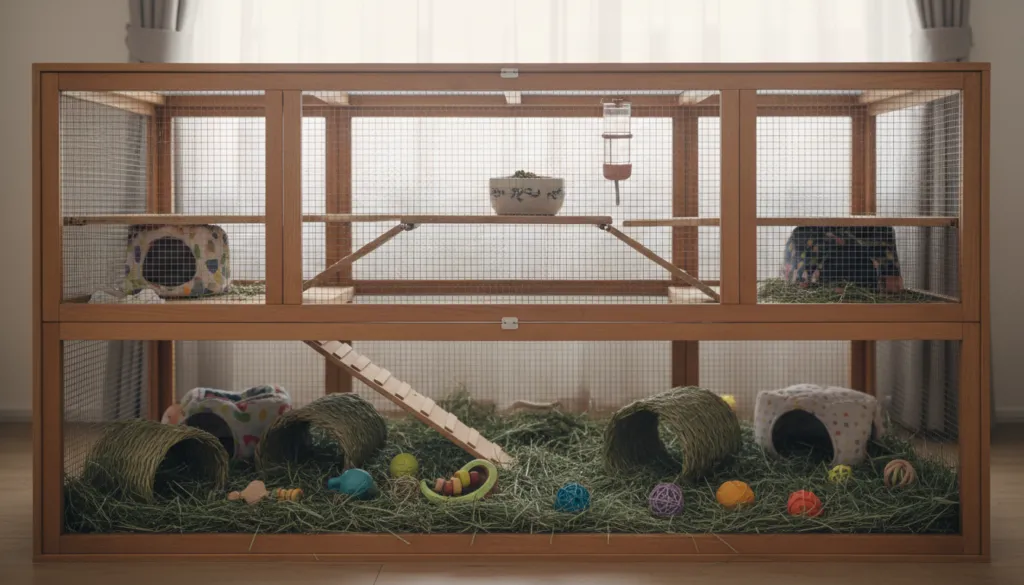 Meerschweinchen Käfig Holz