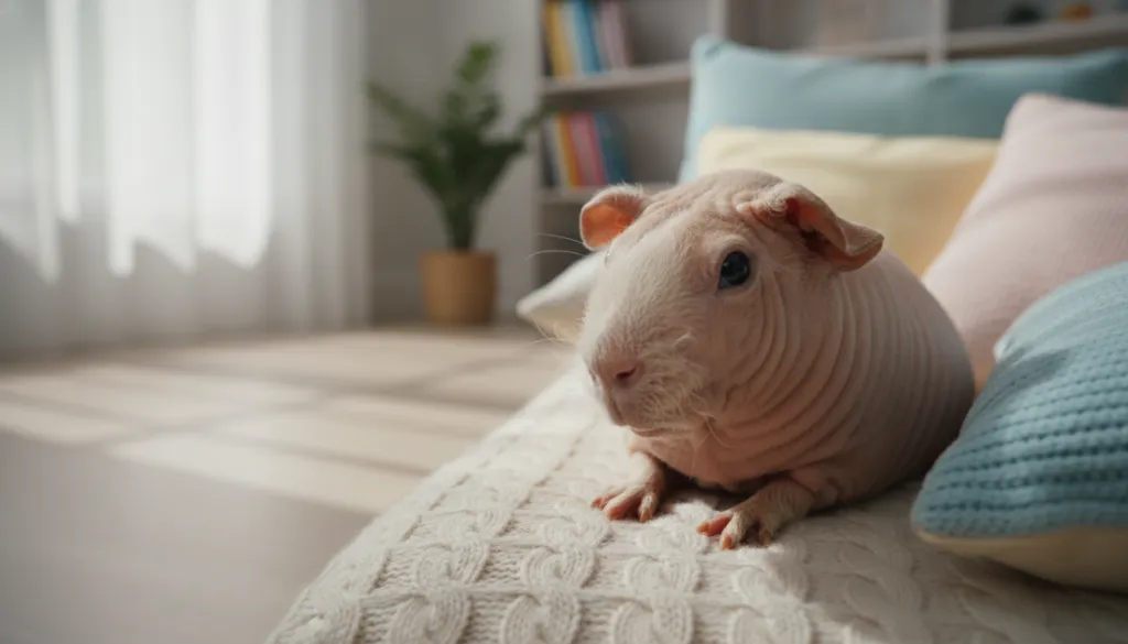 Meerschweinchen ohne Fell