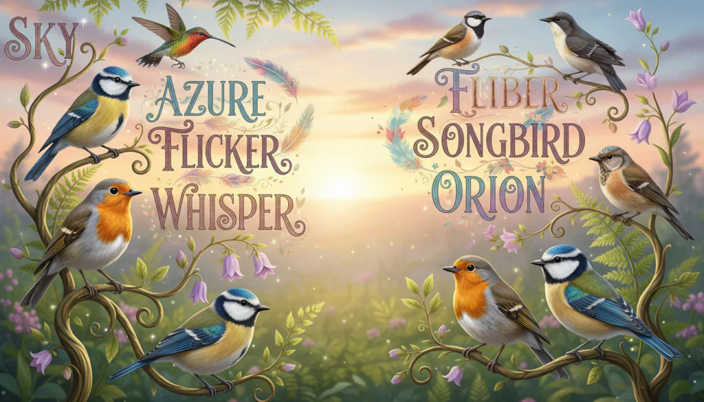 Vielfältige Vogelnamen Optionen