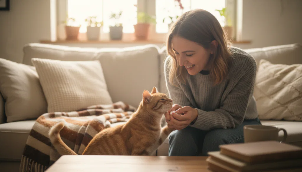 Katzen spüren gute Menschen
