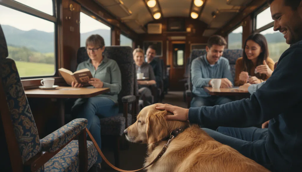 stressfreie Zugfahrt mit Hund
