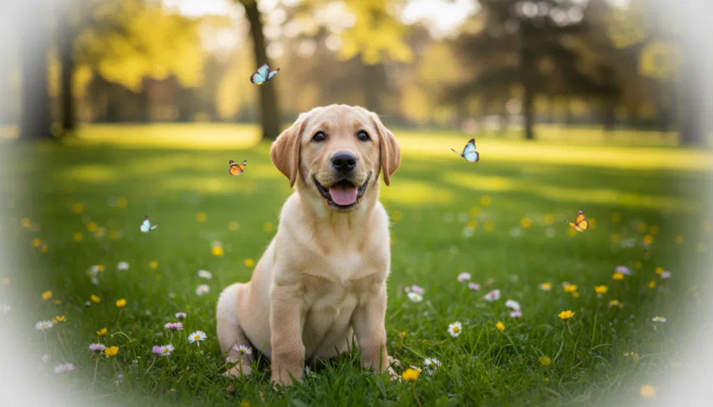 Labrador Welpe hellbraun