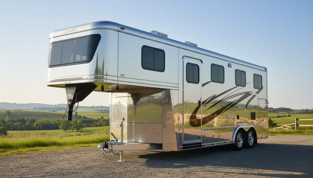 Pferdeanhänger mit Wohnkabine