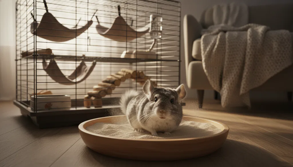 Praktische Tipps Chinchilla Pflege Sandbad