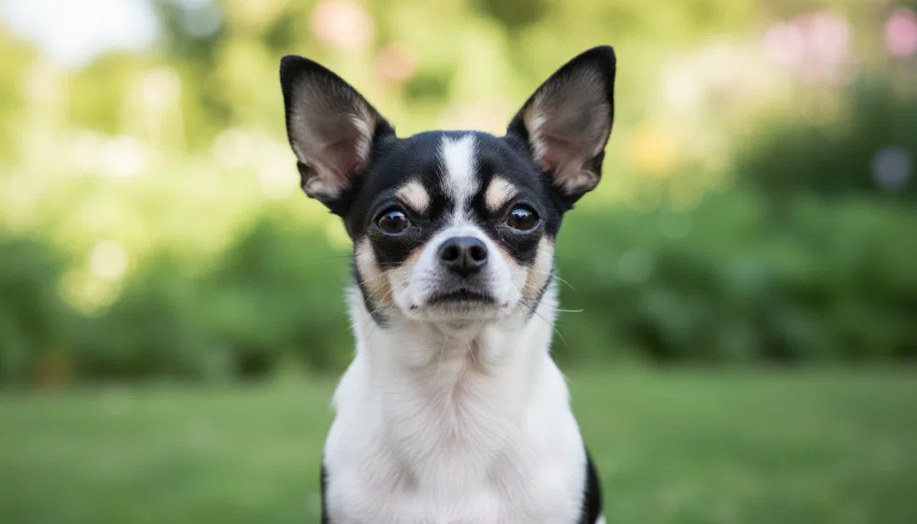 Schwarz-weißer Chihuahua