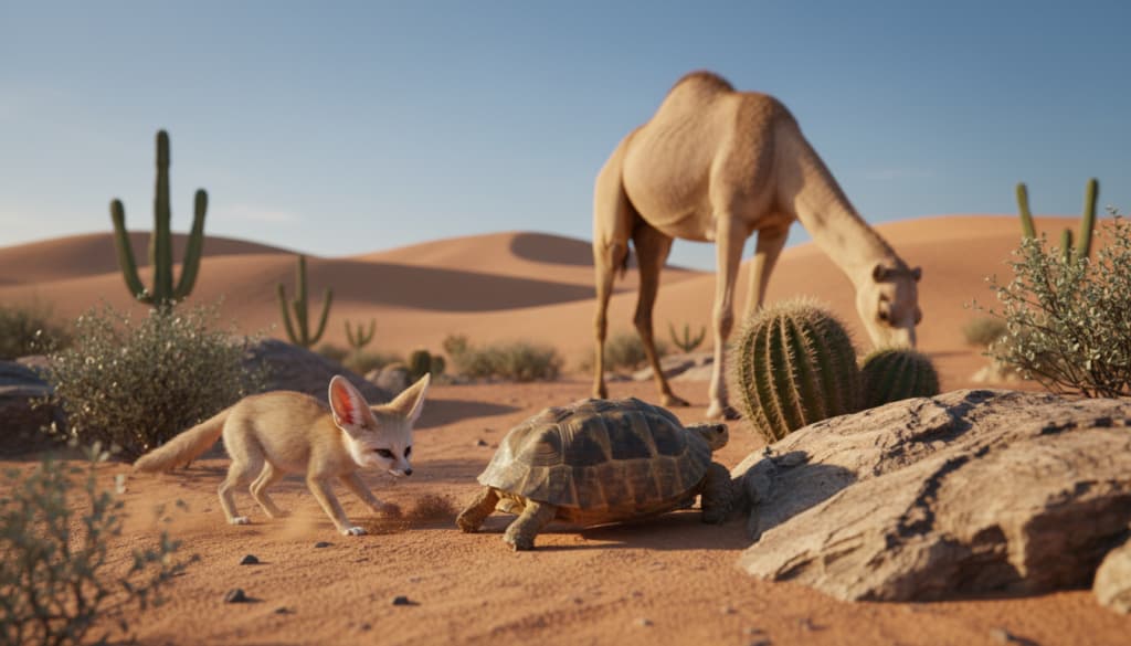 Tiere in der Wüste